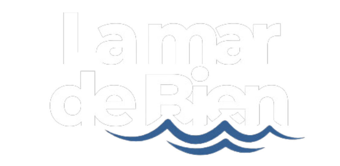 La mar de Bien Logo blanco-azul